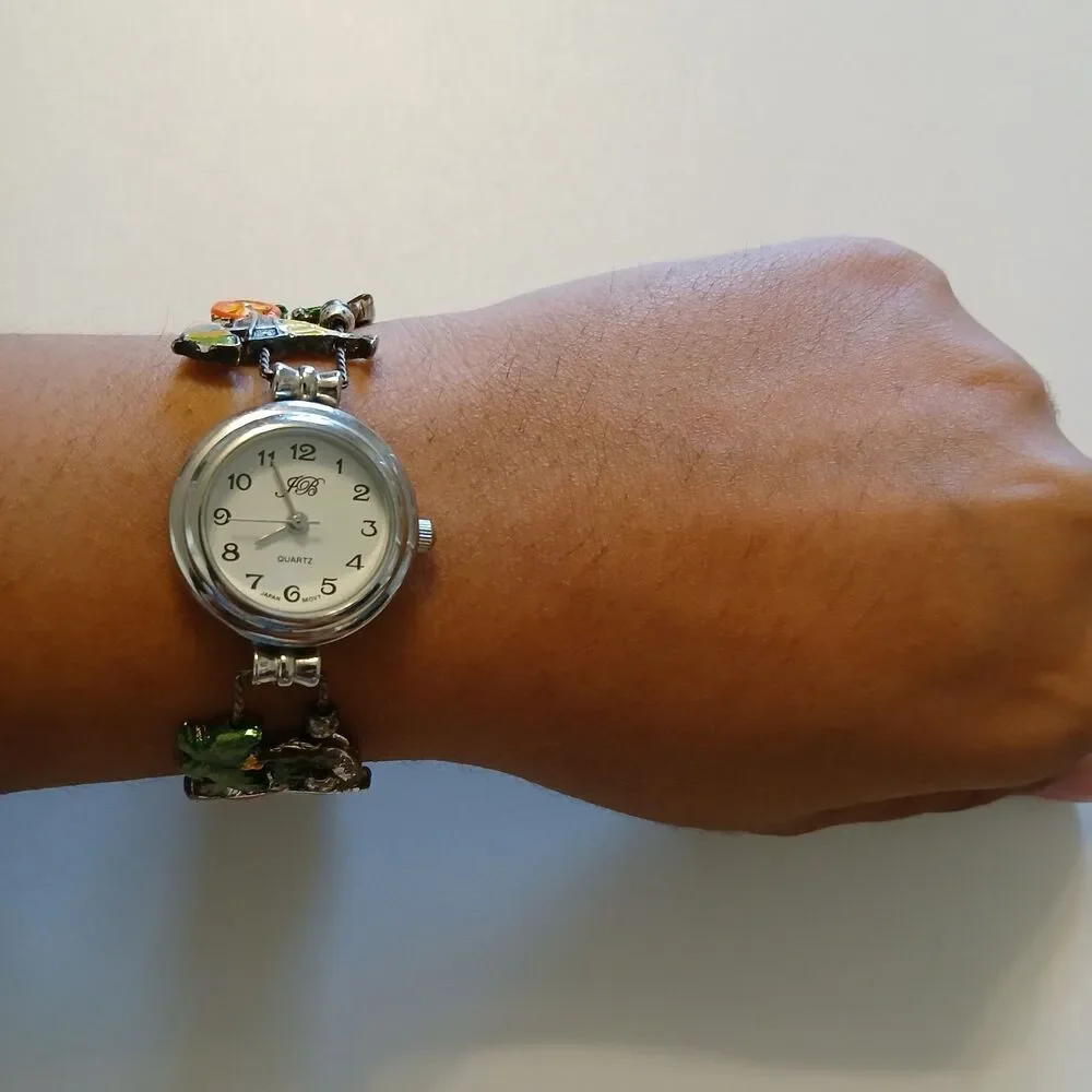 Y2K Women's JB Quartz Tropical Beach Colorful Bracelet Watch 24mm